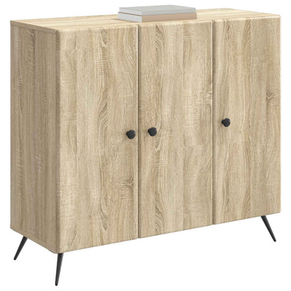vidaXL Sideboard Sonoma Oak 89 x 34.5 x 80 cm Engineered Wood