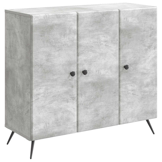 vidaXL Sideboard Concrete Grey 89 x 34.5 x 80 cm Engineered Wood