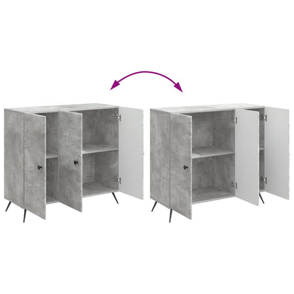 vidaXL Sideboard Concrete Grey 89 x 34.5 x 80 cm Engineered Wood