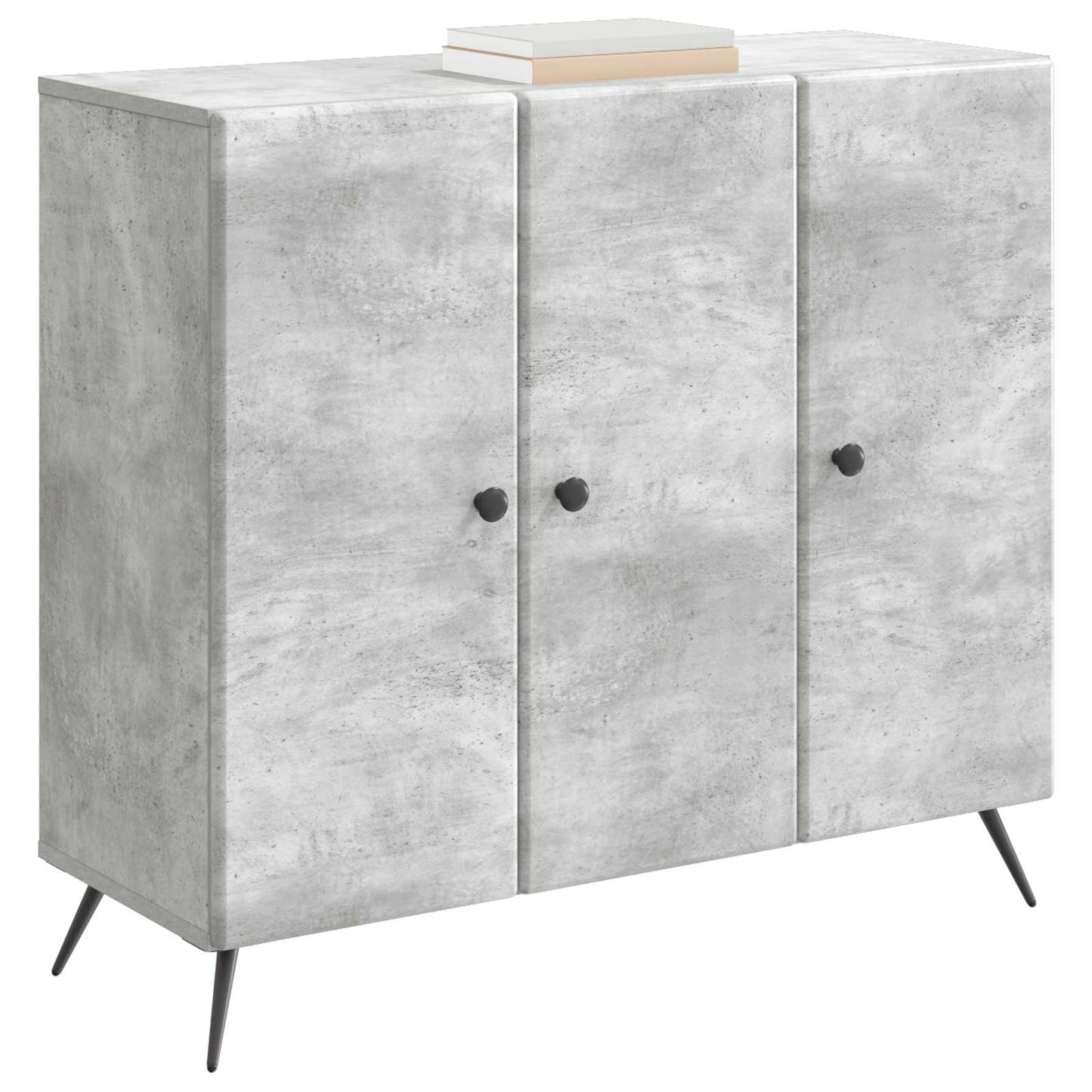 vidaXL Sideboard Concrete Grey 89 x 34.5 x 80 cm Engineered Wood