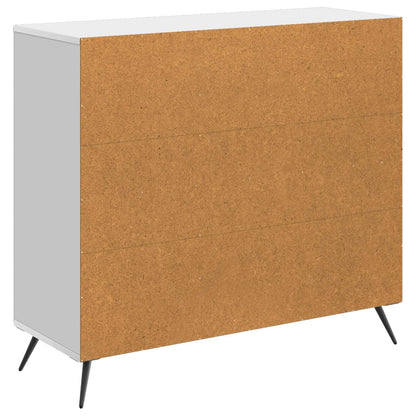 vidaXL Sideboard High Gloss White 89 x 34.5 x 80 cm Engineered Wood