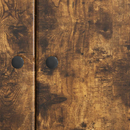 vidaXL Sideboard Smoked Oak 89 x 34.5 x 80 cm Engineered Wood