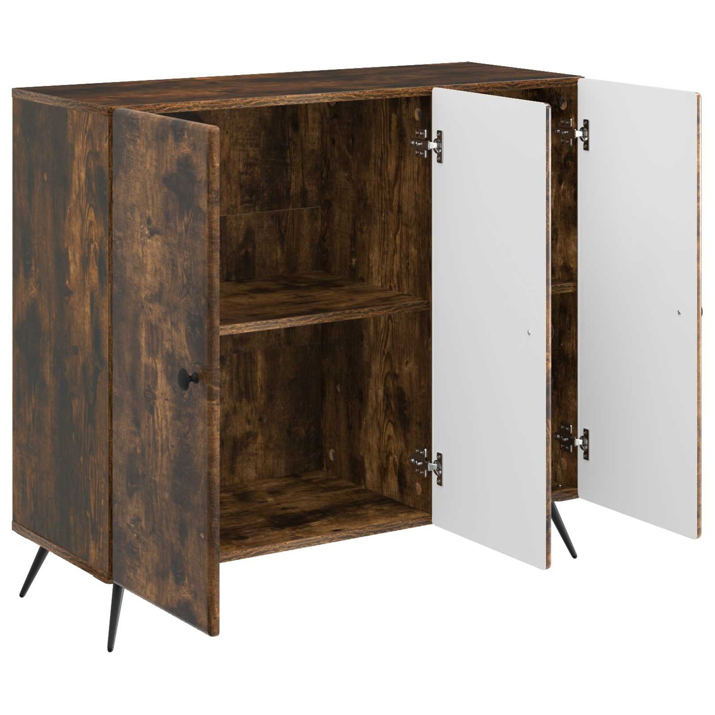vidaXL Sideboard Smoked Oak 89 x 34.5 x 80 cm Engineered Wood