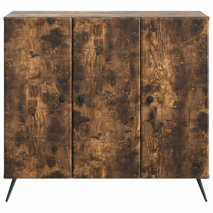 vidaXL Sideboard Smoked Oak 89 x 34.5 x 80 cm Engineered Wood