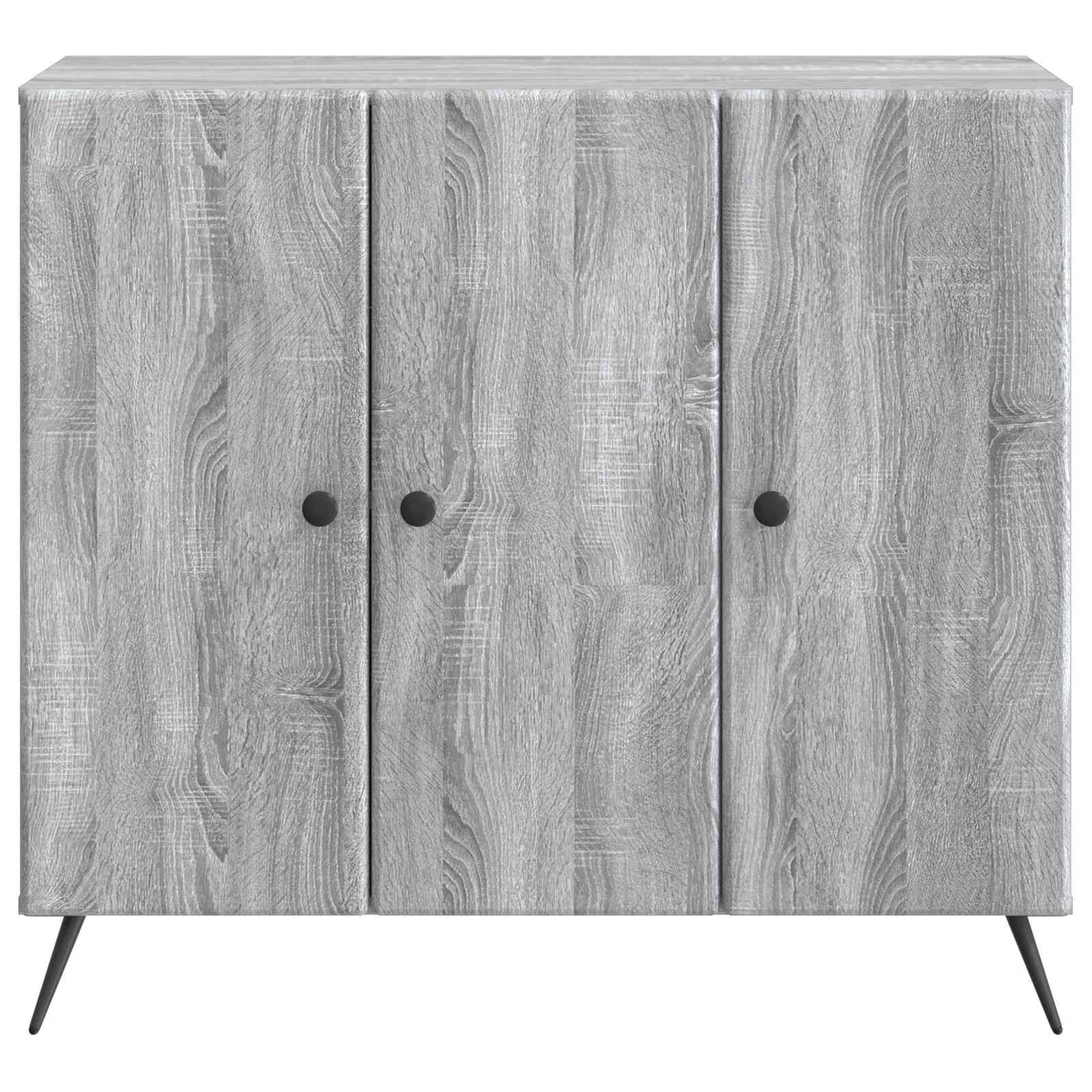 vidaXL Sideboard Grey Sonoma 89 x 34.5 x 80 cm Engineered Wood