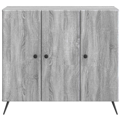 vidaXL Sideboard Grey Sonoma 89 x 34.5 x 80 cm Engineered Wood
