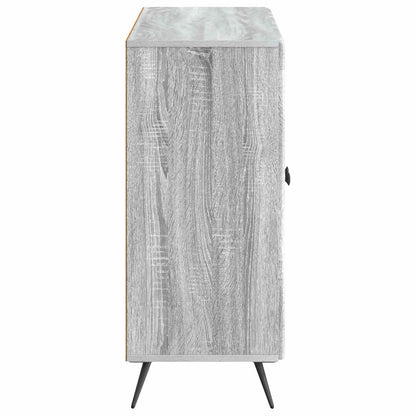 vidaXL Sideboard Grey Sonoma 89 x 34.5 x 80 cm Engineered Wood