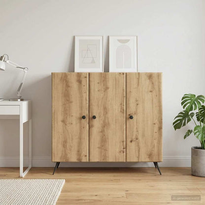vidaXL Sideboard Artisan Oak 89 x 34.5 x 80 cm Engineered Wood