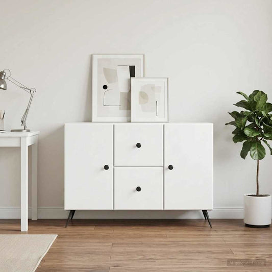 vidaXL Sideboard White 89 x 34.5 x 60 cm Engineered Wood