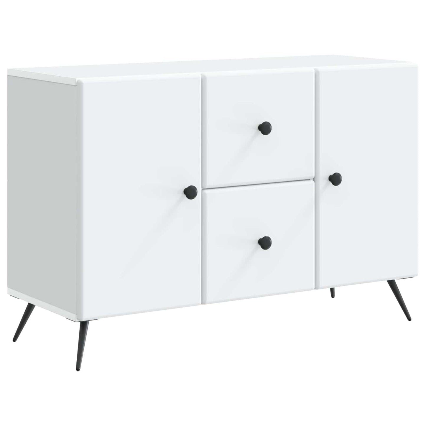 vidaXL Sideboard with Drawer White 89 x 34.5 x 60 cm Engineered Wood