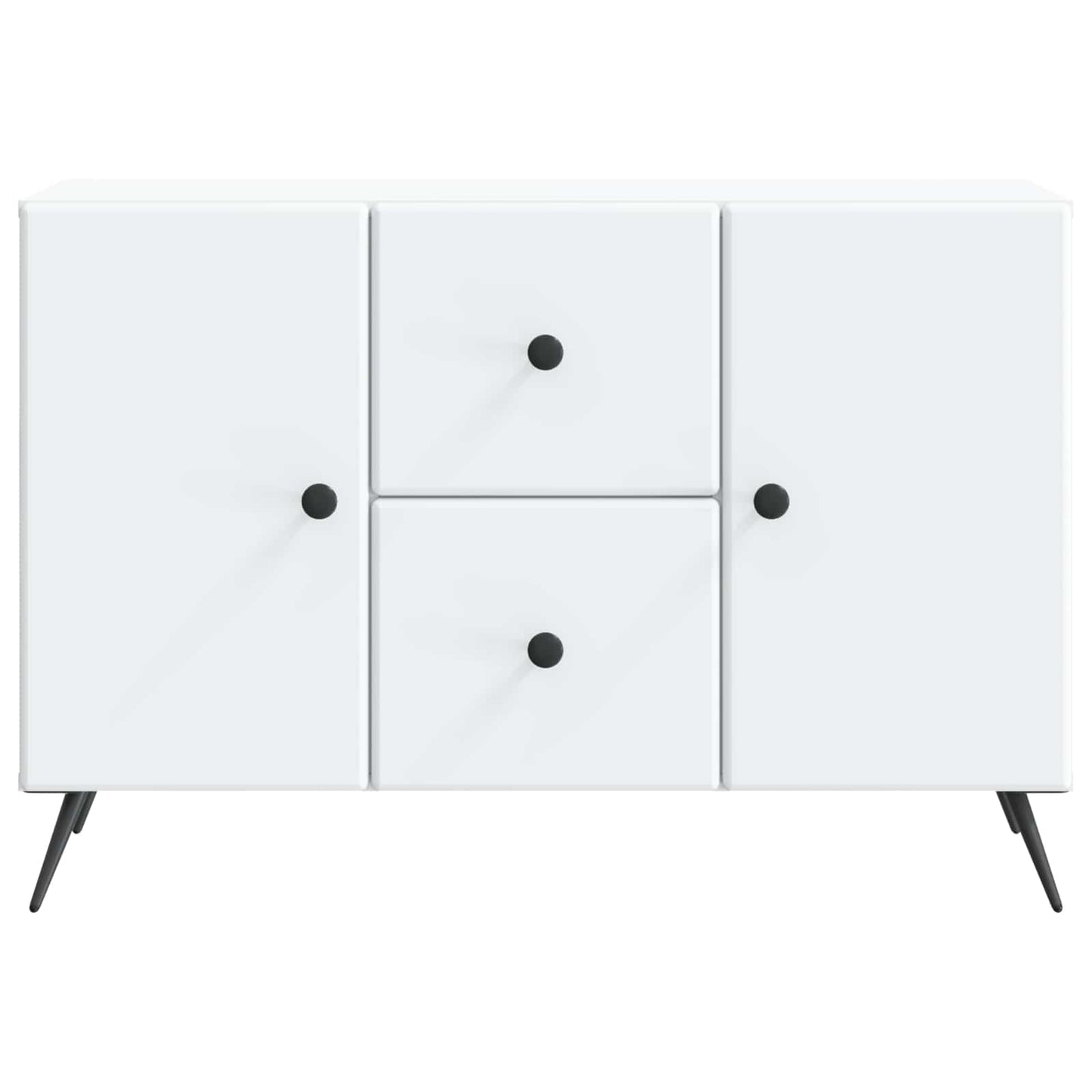 vidaXL Sideboard with Drawer White 89 x 34.5 x 60 cm Engineered Wood