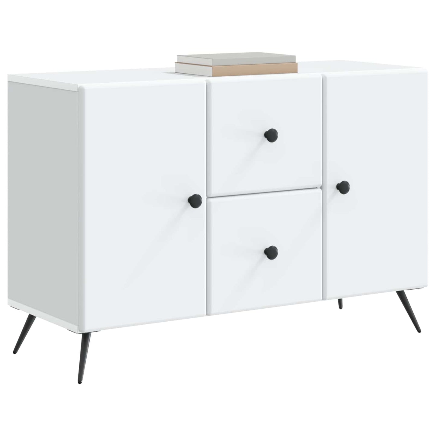vidaXL Sideboard with Drawer White 89 x 34.5 x 60 cm Engineered Wood