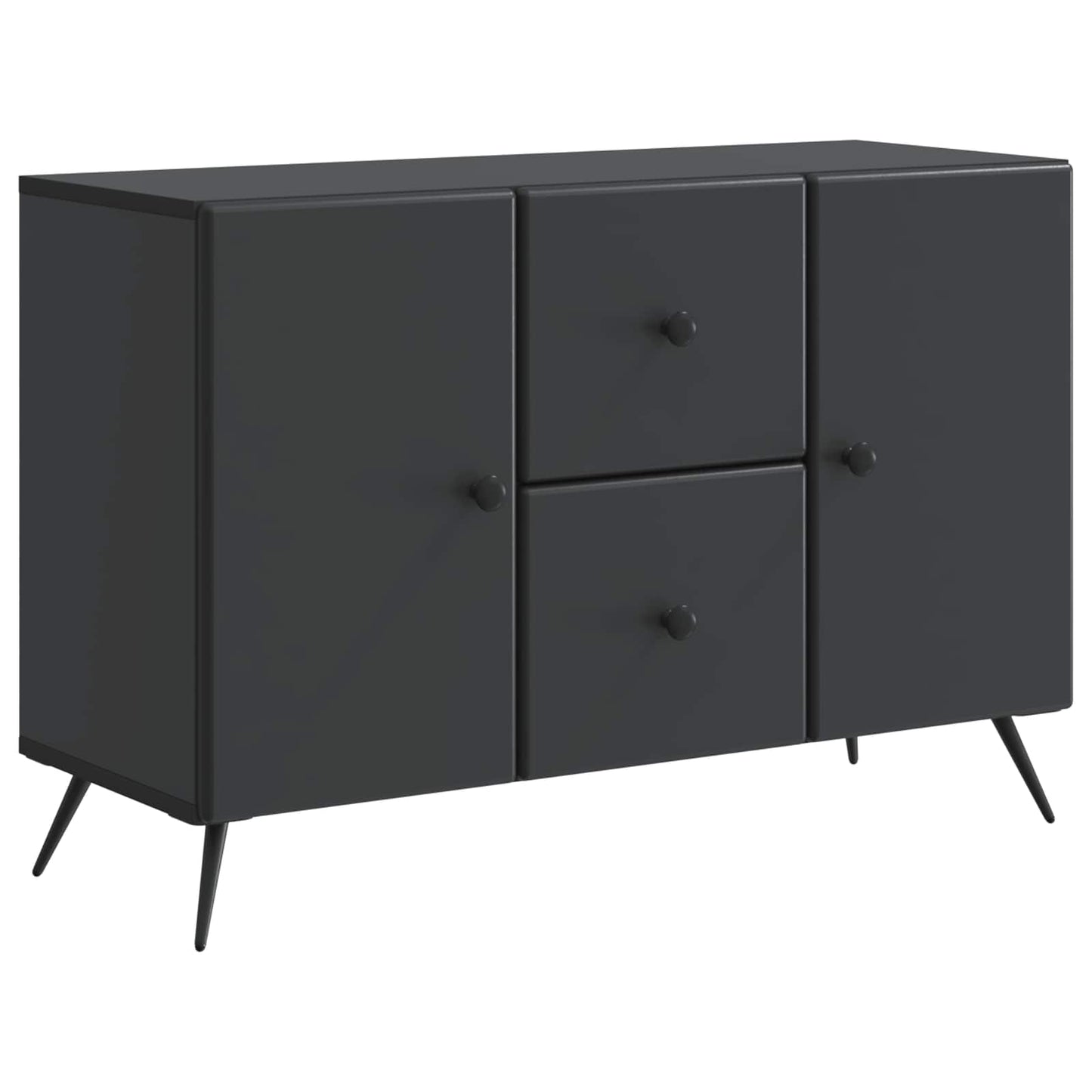 vidaXL Sideboard with Drawer Black 89 x 34.5 x 60 cm Engineered Wood