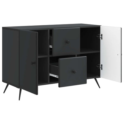 vidaXL Sideboard with Drawer Black 89 x 34.5 x 60 cm Engineered Wood
