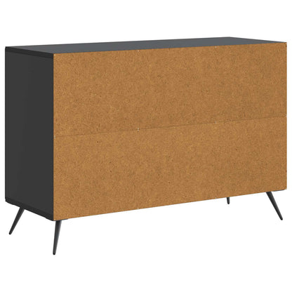 vidaXL Sideboard with Drawer Black 89 x 34.5 x 60 cm Engineered Wood