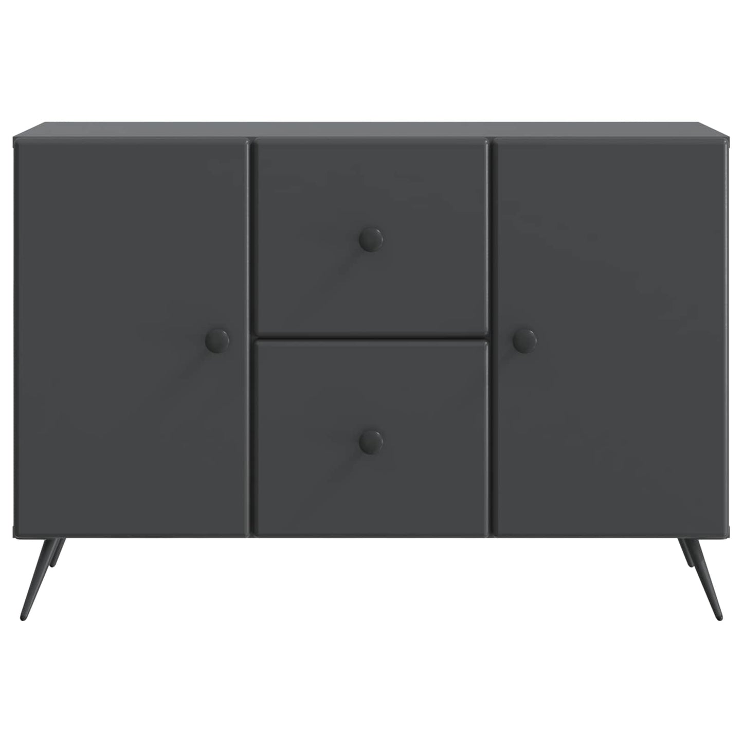 vidaXL Sideboard with Drawer Black 89 x 34.5 x 60 cm Engineered Wood