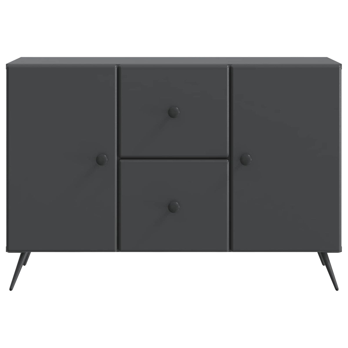 vidaXL Sideboard with Drawer Black 89 x 34.5 x 60 cm Engineered Wood
