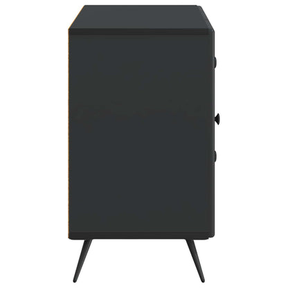 vidaXL Sideboard with Drawer Black 89 x 34.5 x 60 cm Engineered Wood