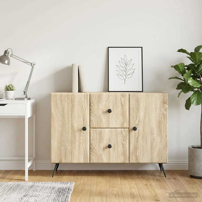 vidaXL Sideboard Sonoma Oak 89 x 34.5 x 60 cm Engineered Wood