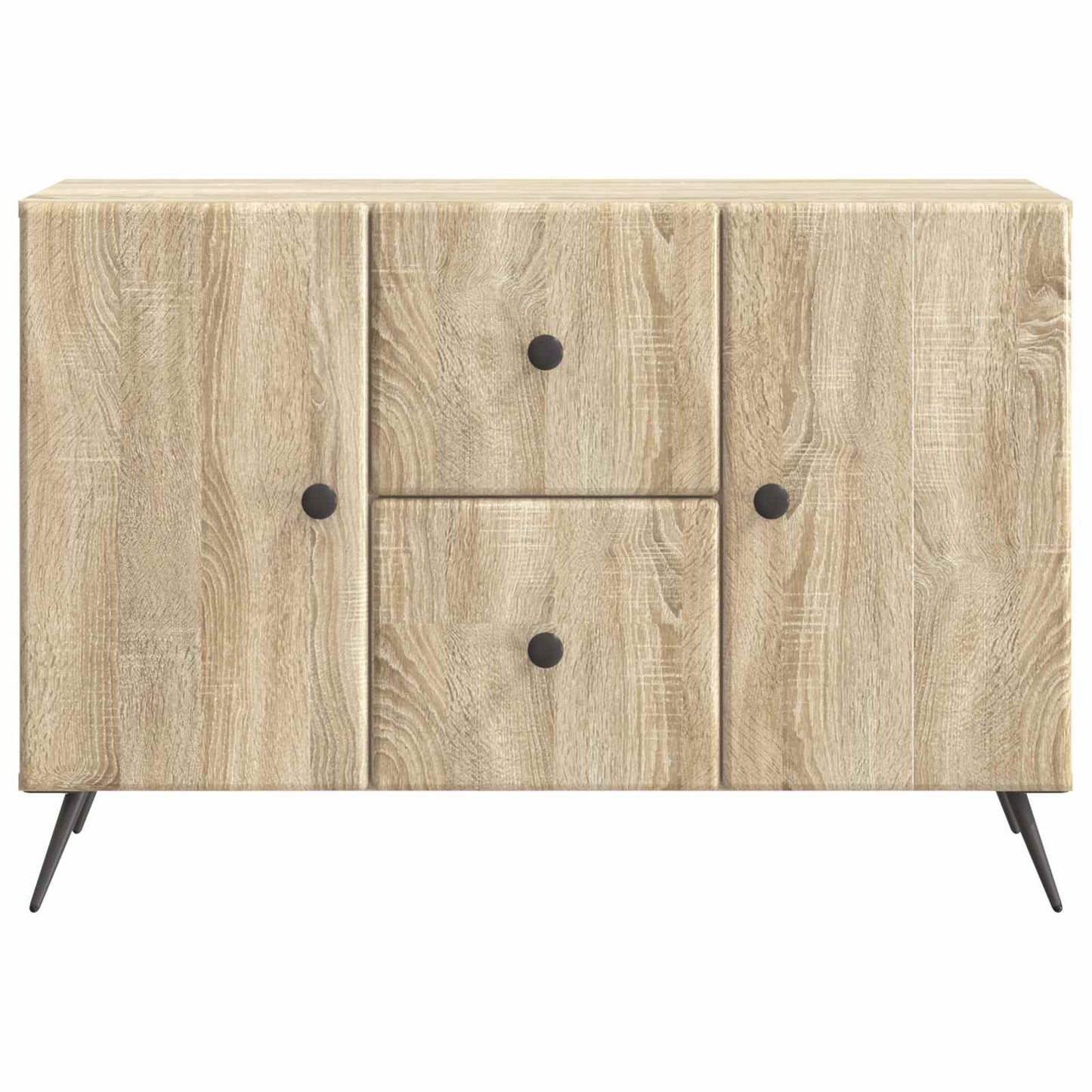 vidaXL Sideboard Sonoma Oak 89 x 34.5 x 60 cm Engineered Wood