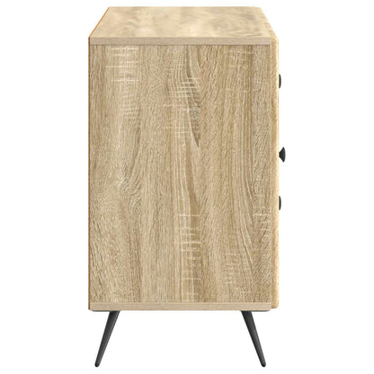 vidaXL Sideboard Sonoma Oak 89 x 34.5 x 60 cm Engineered Wood