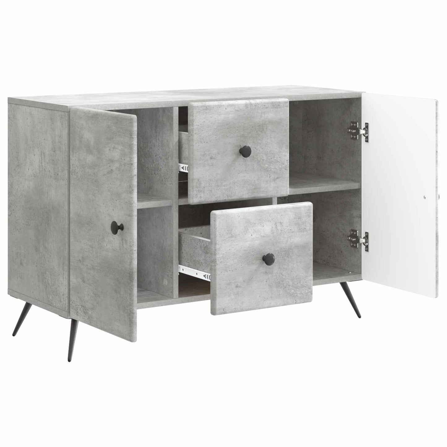 vidaXL Sideboard Concrete Grey 89 x 34.5 x 60 cm Engineered Wood