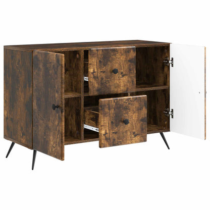 vidaXL Sideboard Smoked Oak 89 x 34.5 x 60 cm Engineered Wood