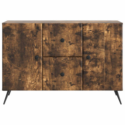 vidaXL Sideboard Smoked Oak 89 x 34.5 x 60 cm Engineered Wood