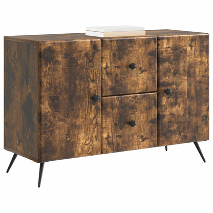 vidaXL Sideboard Smoked Oak 89 x 34.5 x 60 cm Engineered Wood