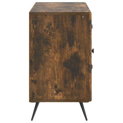 vidaXL Sideboard Smoked Oak 89 x 34.5 x 60 cm Engineered Wood