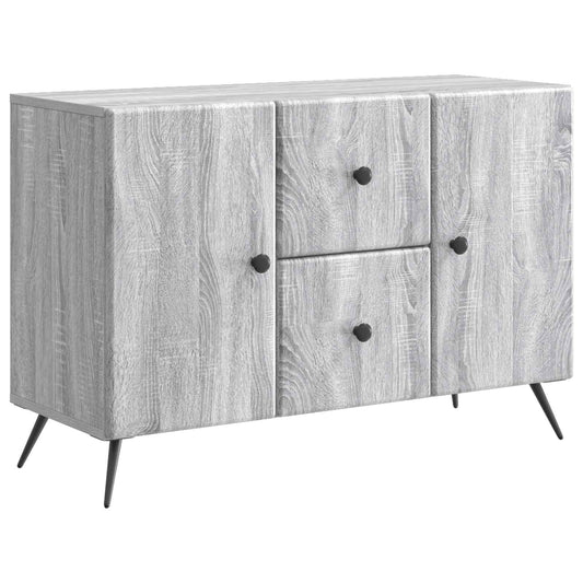 vidaXL Sideboard Grey Sonoma 89 x 34.5 x 60 cm Engineered Wood