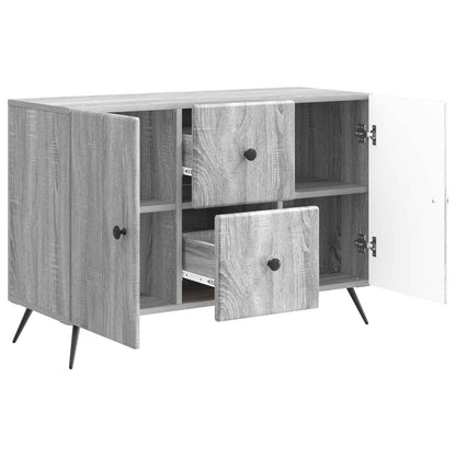 vidaXL Sideboard Grey Sonoma 89 x 34.5 x 60 cm Engineered Wood