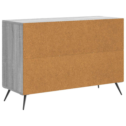 vidaXL Sideboard Grey Sonoma 89 x 34.5 x 60 cm Engineered Wood