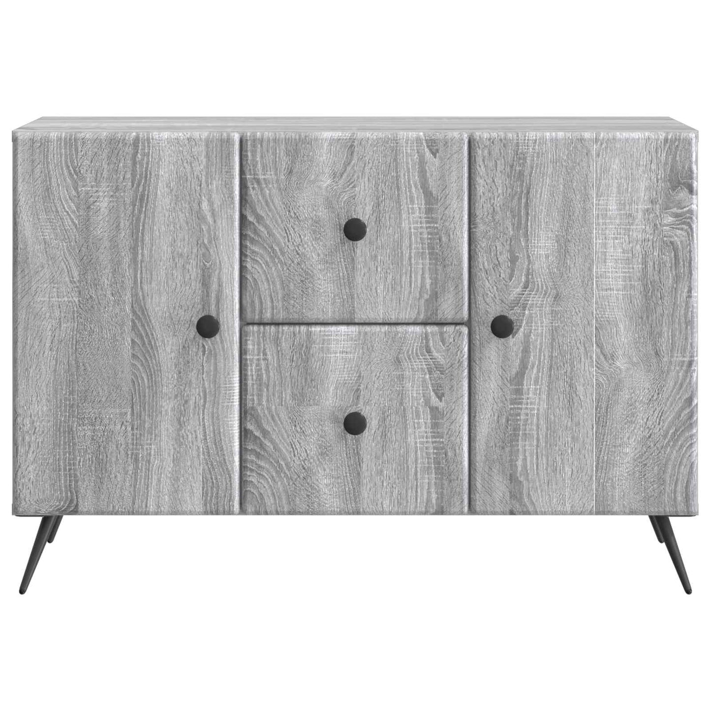 vidaXL Sideboard Grey Sonoma 89 x 34.5 x 60 cm Engineered Wood