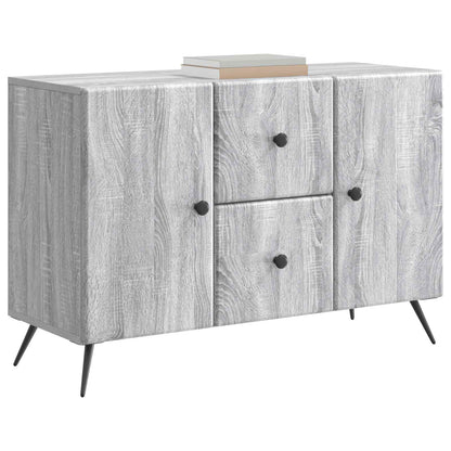 vidaXL Sideboard Grey Sonoma 89 x 34.5 x 60 cm Engineered Wood