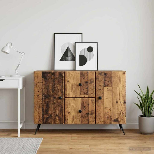 vidaXL Sideboard Old Wood 89 x 34.5 x 60 cm Engineered Wood