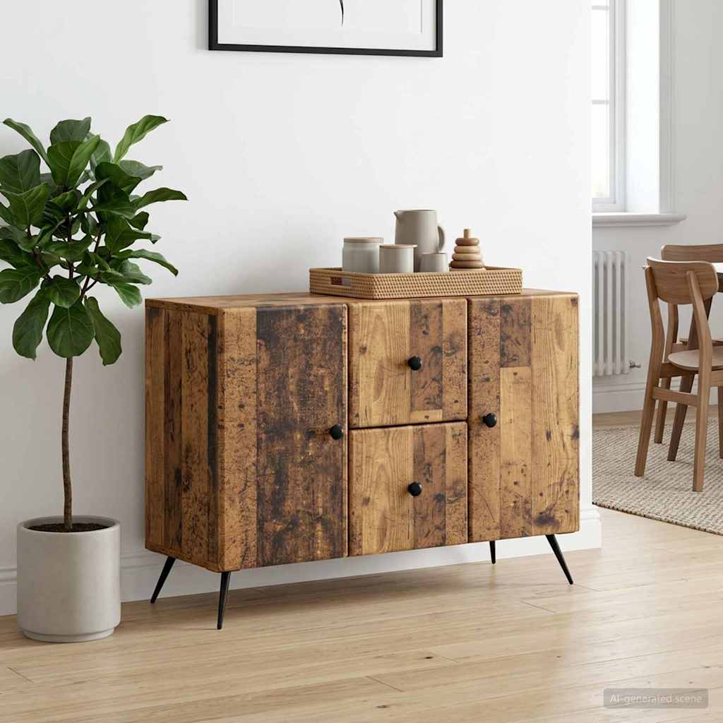 vidaXL Sideboard Old Wood 89 x 34.5 x 60 cm Engineered Wood