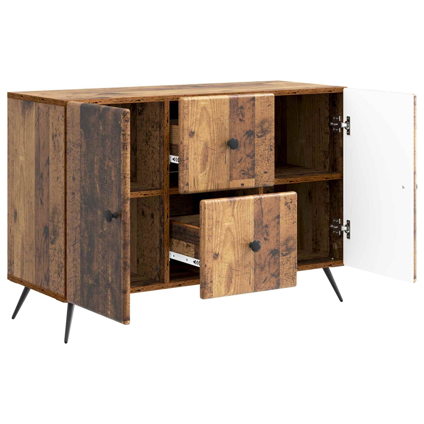 vidaXL Sideboard Old Wood 89 x 34.5 x 60 cm Engineered Wood