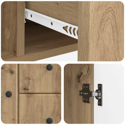 vidaXL Sideboard Artisan Oak 89 x 34.5 x 60 cm Engineered Wood