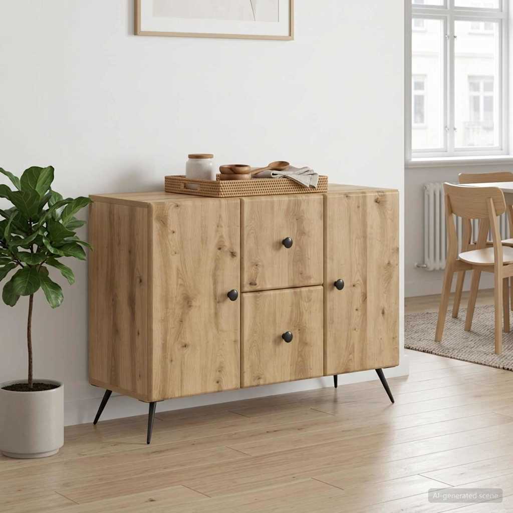 vidaXL Sideboard Artisan Oak 89 x 34.5 x 60 cm Engineered Wood