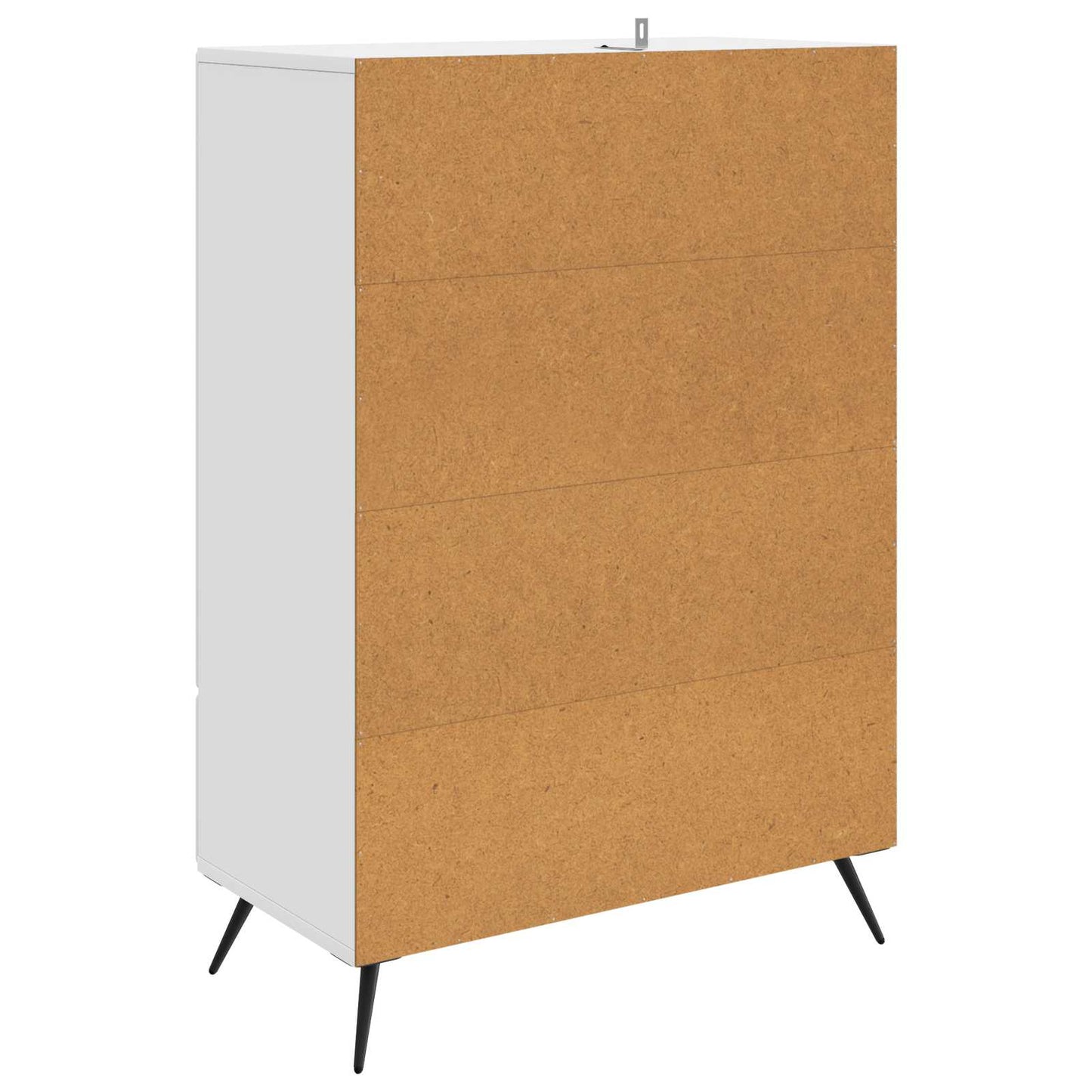 vidaXL Sideboard with Drawer White 66 x 34.5 x 95 cm Engineered Wood