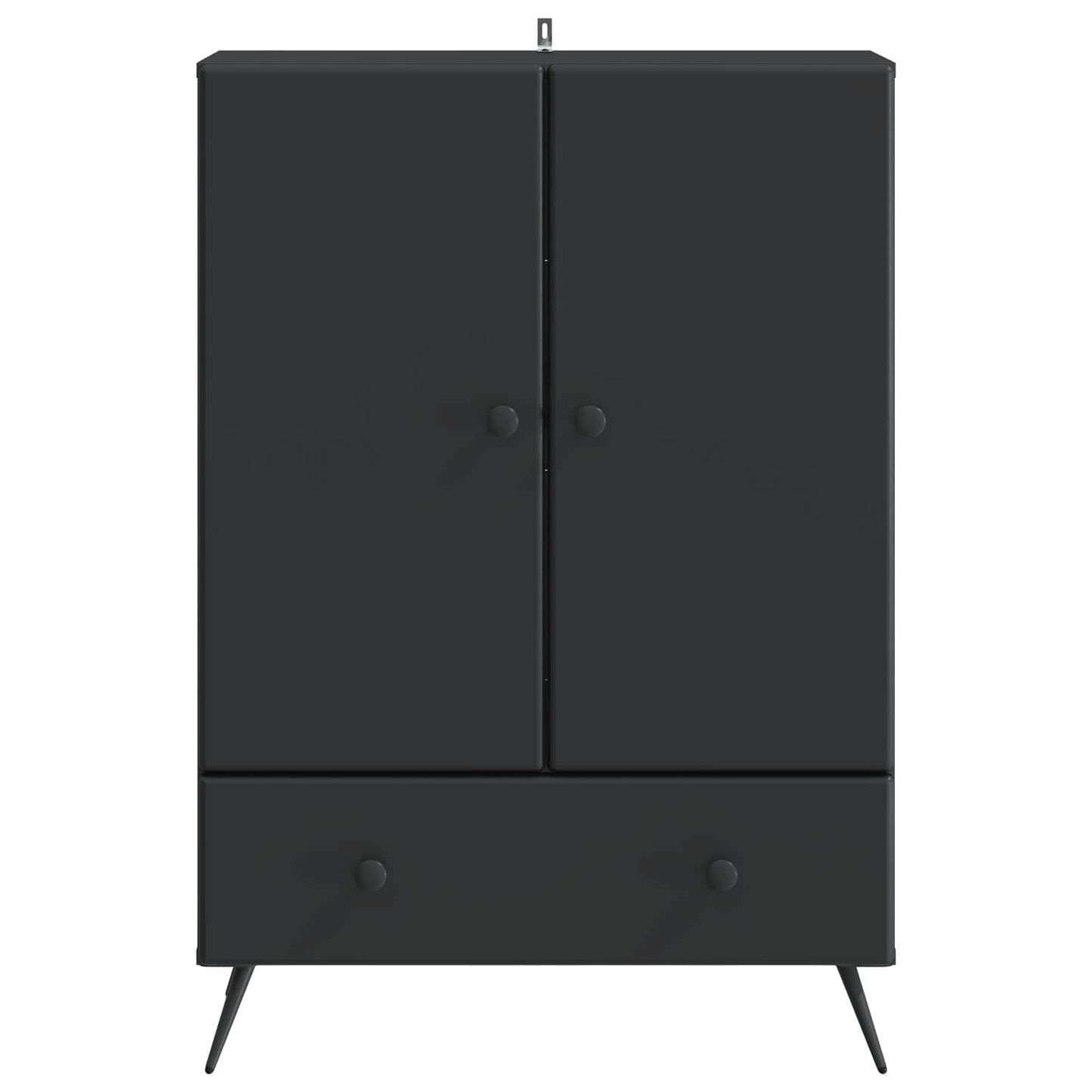 vidaXL Sideboard with Drawer Black 66 x 34.5 x 95 cm Engineered Wood