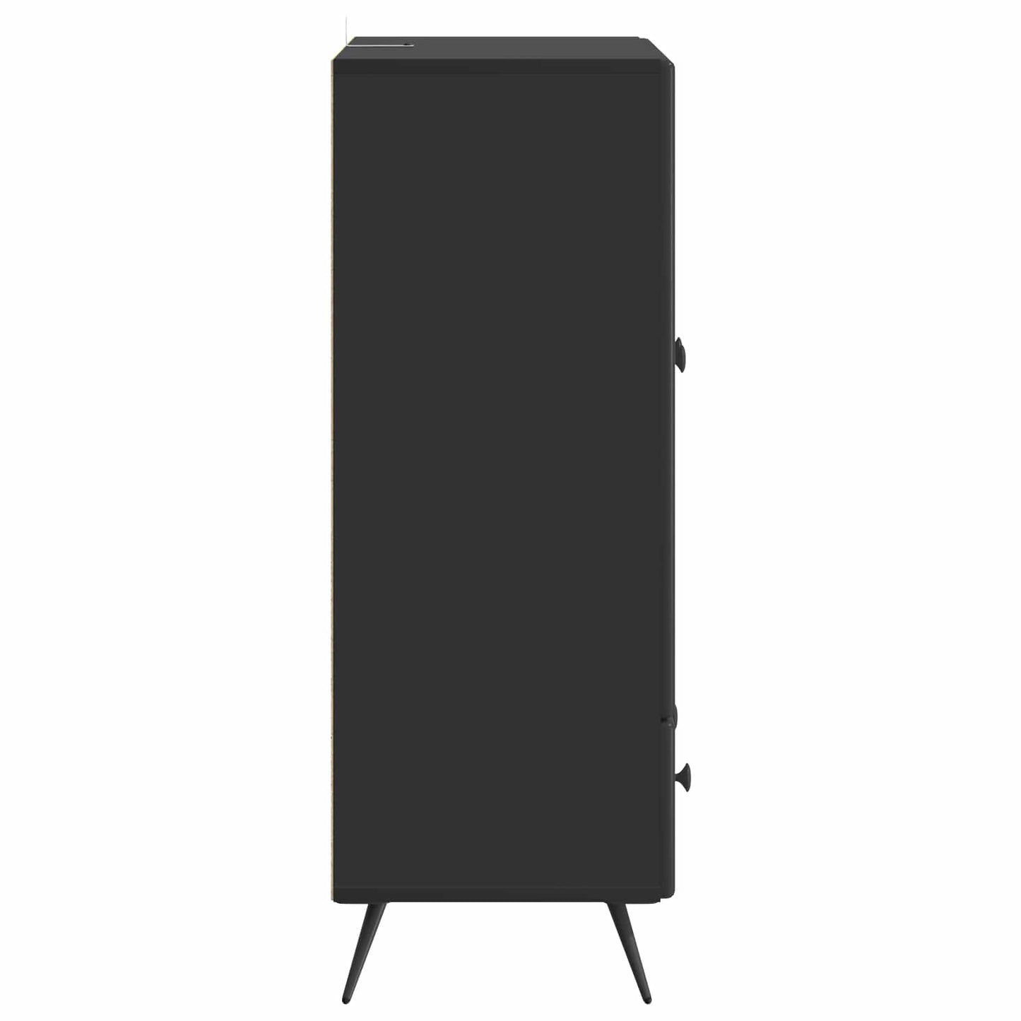 vidaXL Sideboard with Drawer Black 66 x 34.5 x 95 cm Engineered Wood