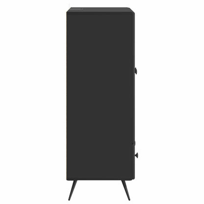 vidaXL Sideboard with Drawer Black 66 x 34.5 x 95 cm Engineered Wood