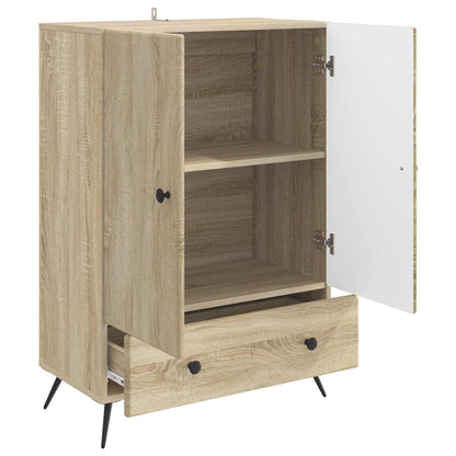 vidaXL Sideboard Sonoma Oak 66 x 34.5 x 95 cm Engineered Wood