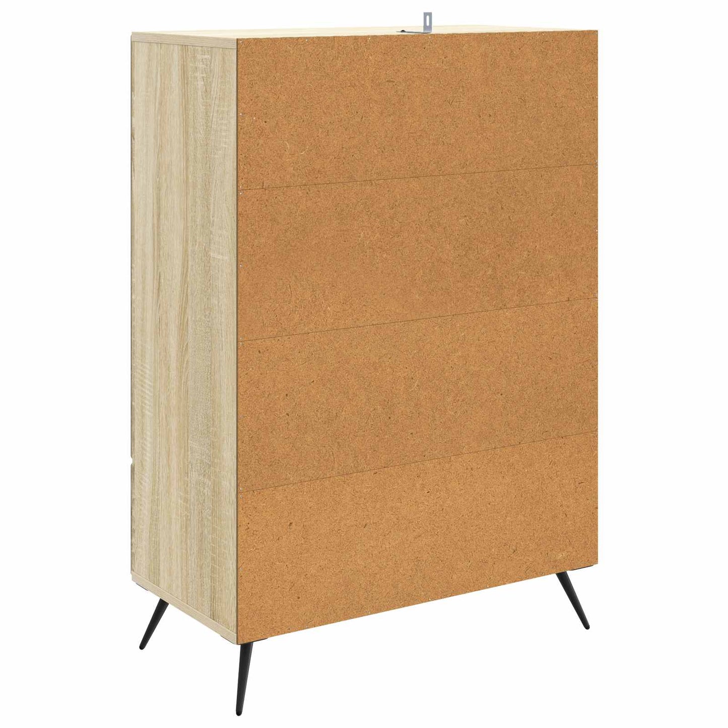 vidaXL Sideboard Sonoma Oak 66 x 34.5 x 95 cm Engineered Wood