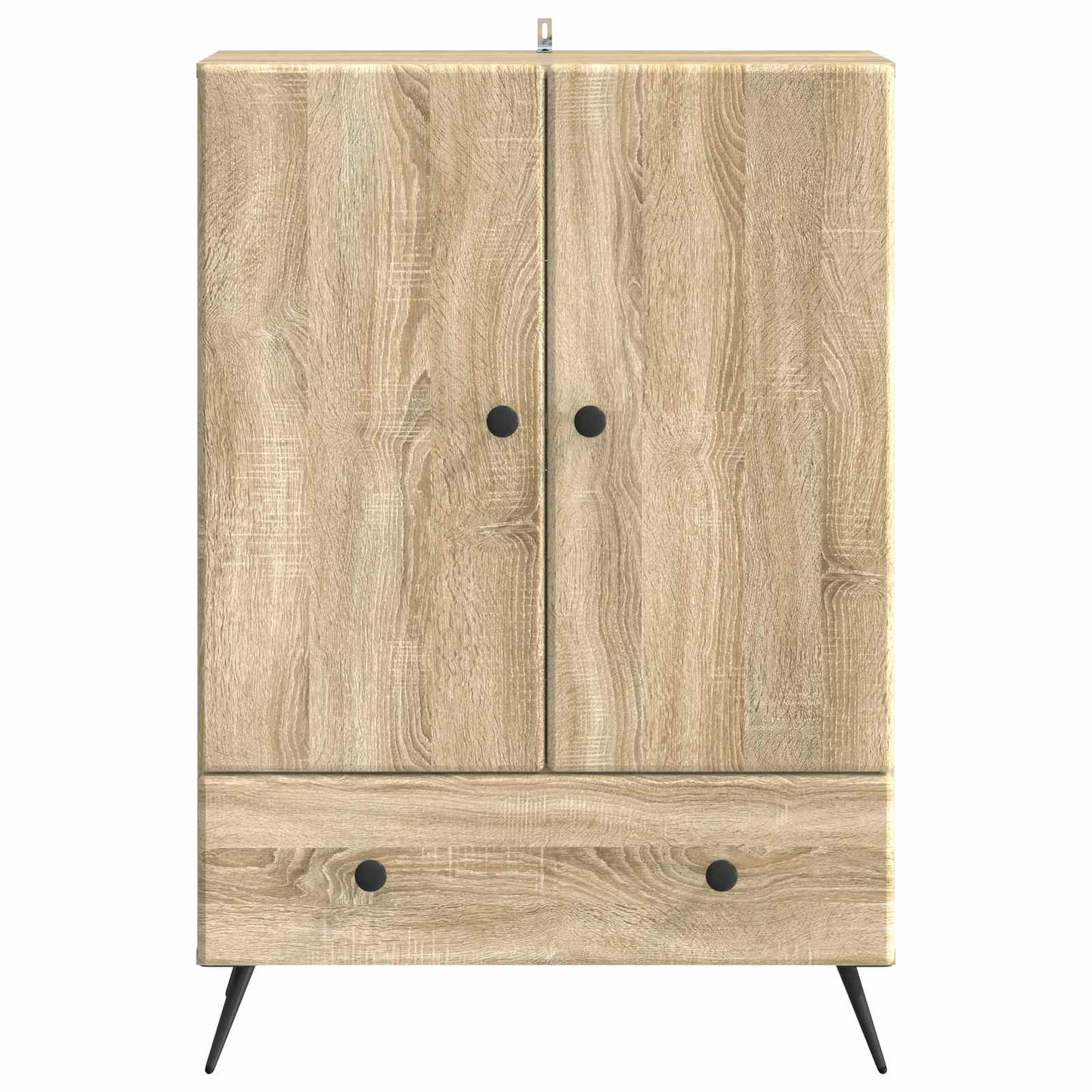 vidaXL Sideboard Sonoma Oak 66 x 34.5 x 95 cm Engineered Wood