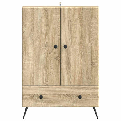 vidaXL Sideboard Sonoma Oak 66 x 34.5 x 95 cm Engineered Wood