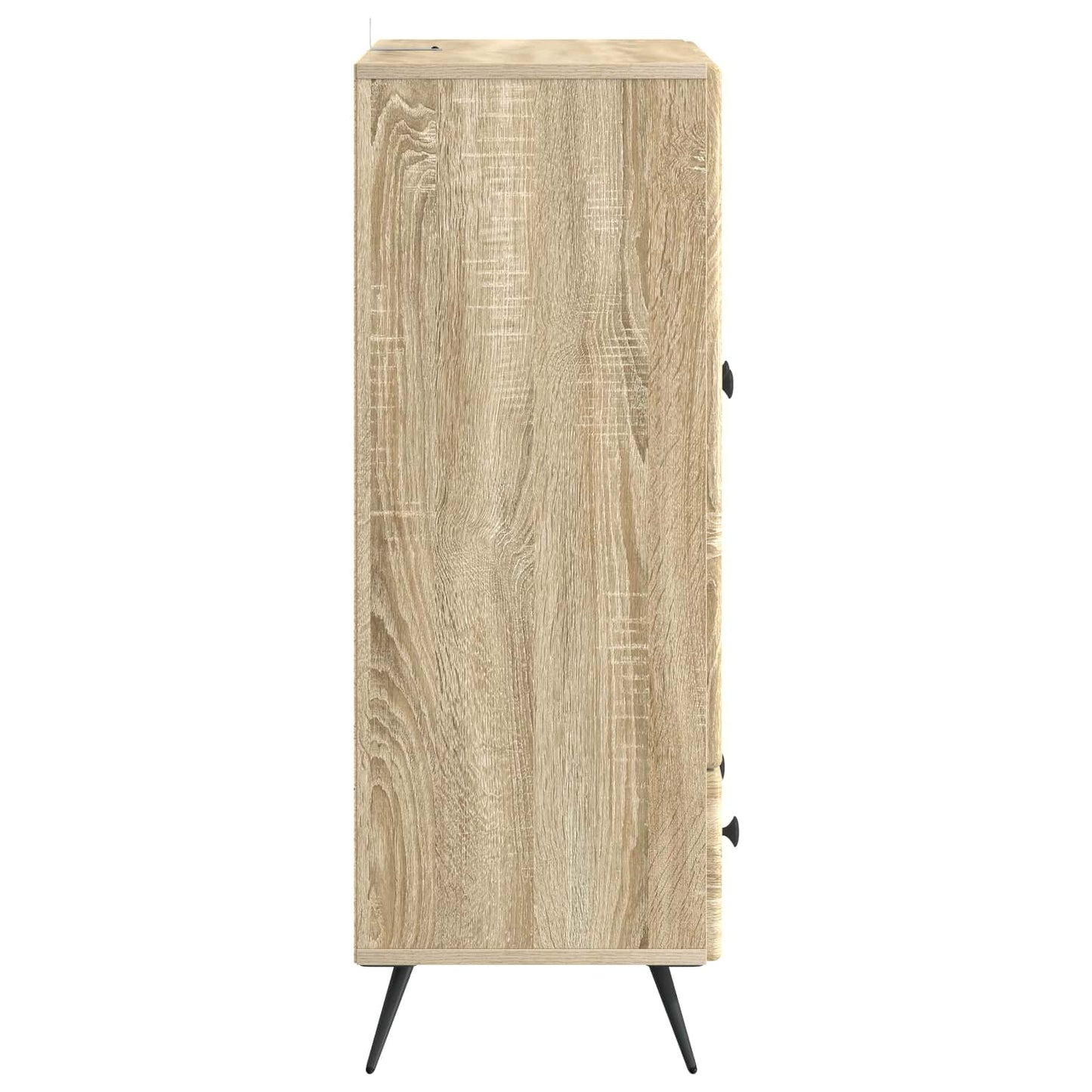vidaXL Sideboard Sonoma Oak 66 x 34.5 x 95 cm Engineered Wood