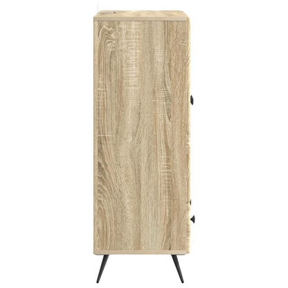vidaXL Sideboard Sonoma Oak 66 x 34.5 x 95 cm Engineered Wood